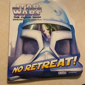 Star Wars Clone Wars Coloring Book with stickers (NWT)